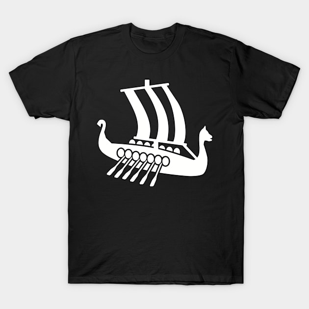 Viking boat T-Shirt by Designzz